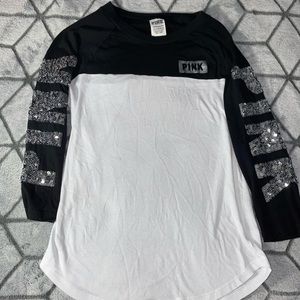 Pink Victoria Secret Top, Shirt, Sequin Shirt